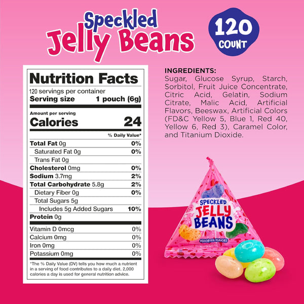 Speckled Jelly Beans — 120 Mini Packs