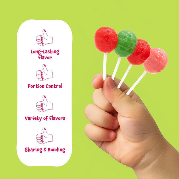 Assorted Gum-Filled Lollipops