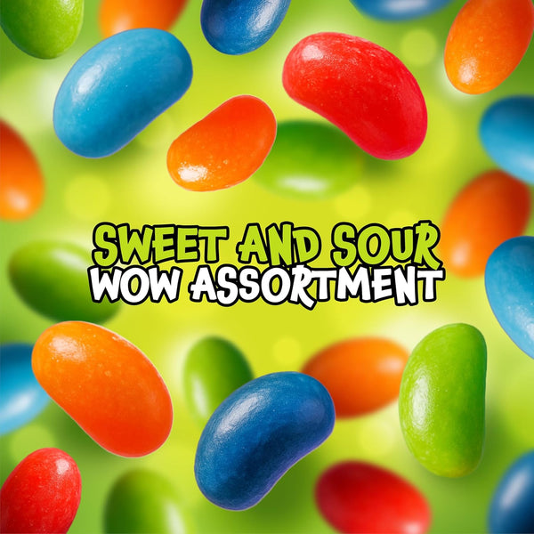 Sour Jelly Beans - 24 Mini Packs - St Patrick's Day Candy - Assorted Fruit Flavors - Individually Wrapped Jelly Beans for Gifting, Goodie Bags & Party Favors