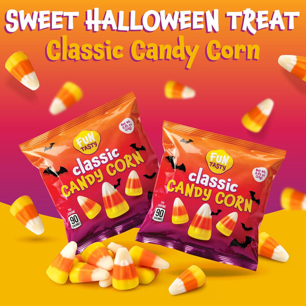 Candy Corn, Halloween Candy Individually Wrapped - 80 Packs | Old Fashioned Candy, Trick or Treat Candy, Fall Treats