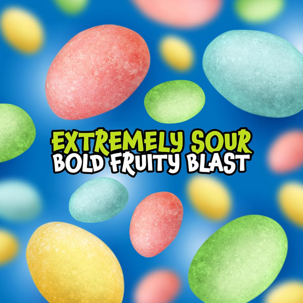 Sour Jelly Beans – 120 Mini Pouches (28 oz) | Cherry, Apple, Lemon & Blue Raspberry | Individually Wrapped Sour Candy for Halloween, Classroom Rewards & Party Favors – by Funtasty