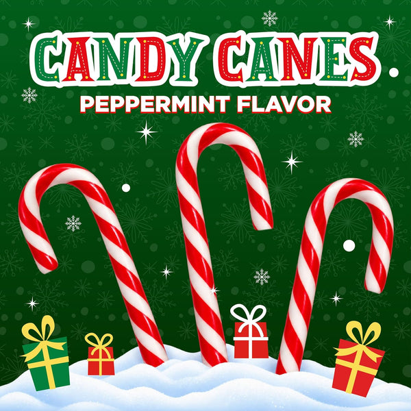Christmas Candy, Peppermint Candy Canes, 12 Count (Pack of 2)