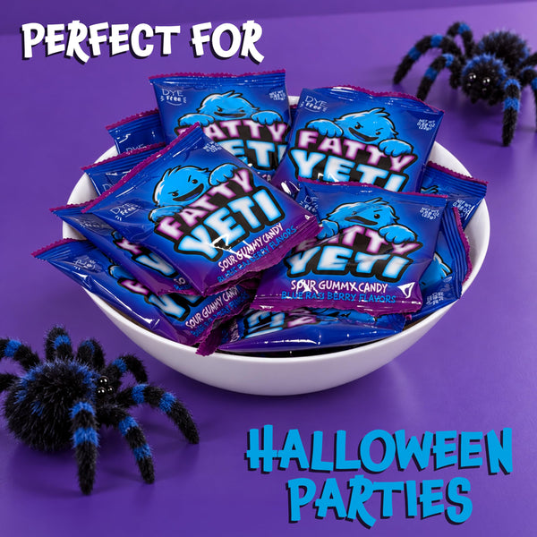 Sour Gummy Candy, Dye Free Candy, Yeti Gummies, Berry Flavors, 10 Packs
