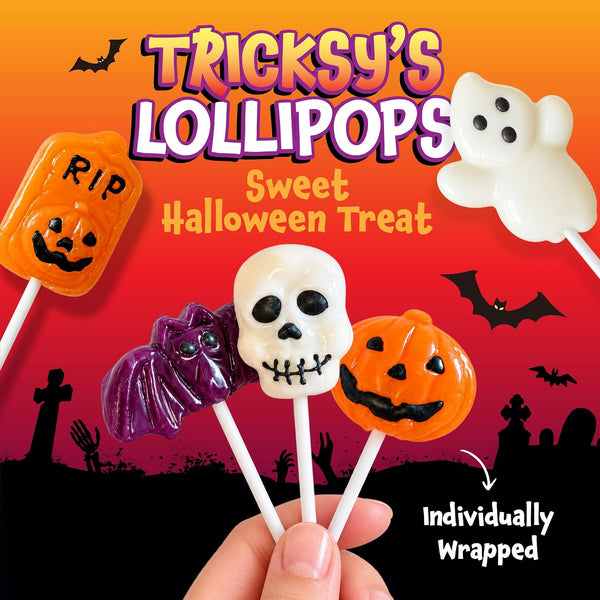 Halloween Candy, Spooky Lollipops Individually Wrapped - 15 Count Pack