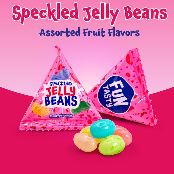 Speckled Jelly Beans – Colorful Fruit Candy Mix – Bulk Candy for Party Favors & Treat Bags