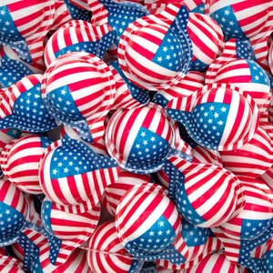 Patriotic Gummy Candy - 19 Ounce Jar (30 Count) - Strawberry & Grape Jam Center