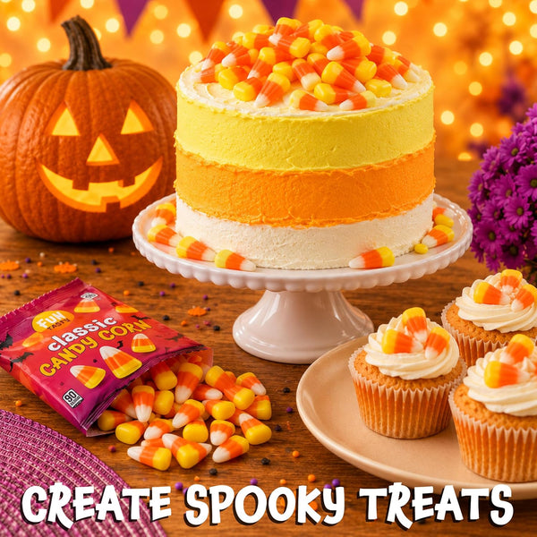 Candy Corn, Halloween Candy Individually Wrapped - 80 Packs | Old Fashioned Candy, Trick or Treat Candy, Fall Treats