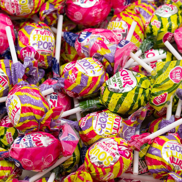 Assorted Gum-Filled Lollipops