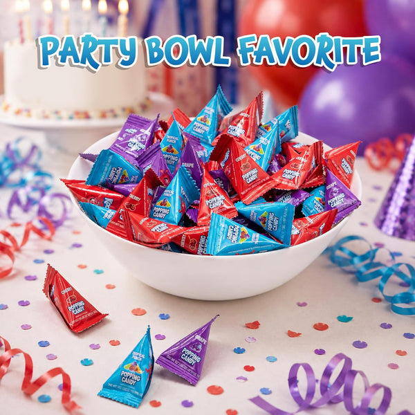 Popping Candy, Popping Rocks Pouches, Fruit Flavors - 40 Count Bag