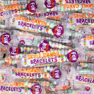 Skull Candy Bracelets | 21 Ounce Bag | Fruit Flavors - Individually Wrapped Halloween Candy