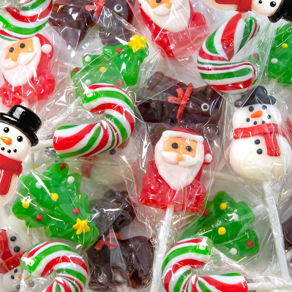 Merry Lollipops, Christmas Candy Individually Wrapped - 15 Count Pack
