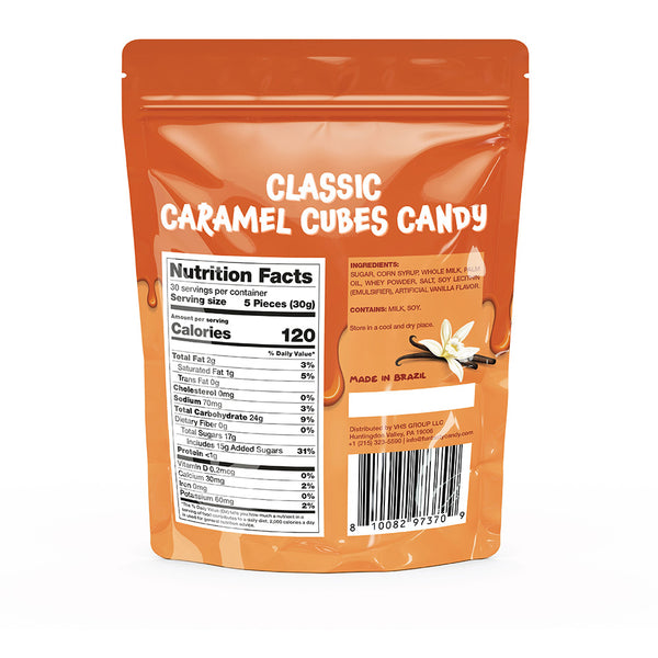 Caramel Cubes Candy | 2 Pound Pack | Classic Creamy Squares
